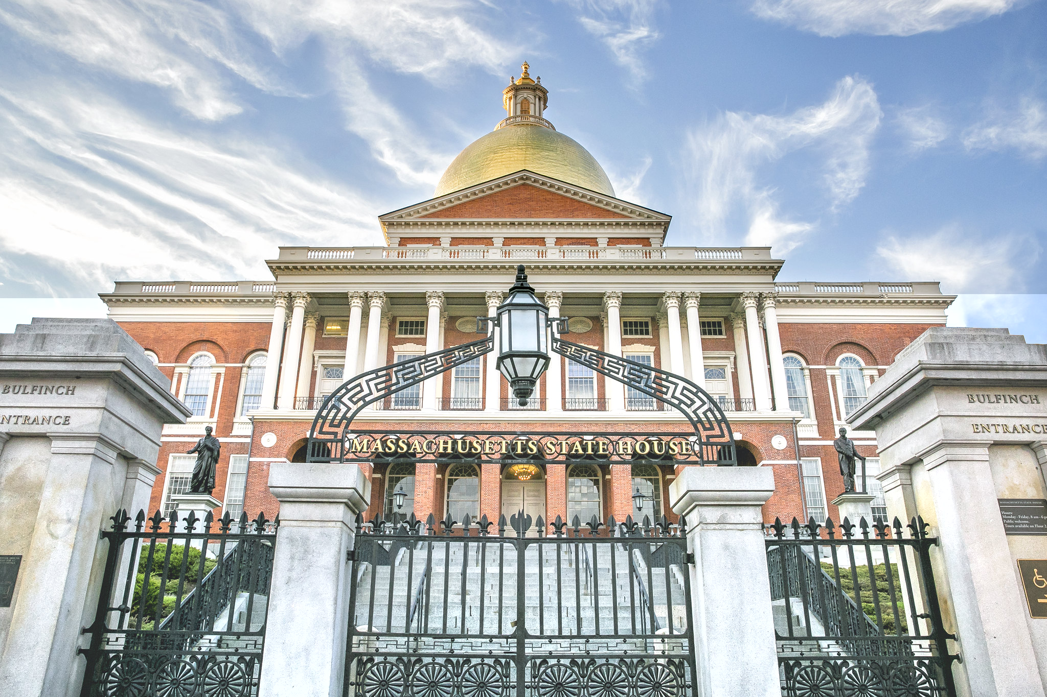 The Massachusetts State Capitol Building in Boston.